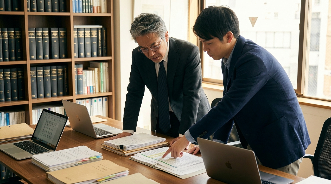 税理士と経営者の打ち合わせ
